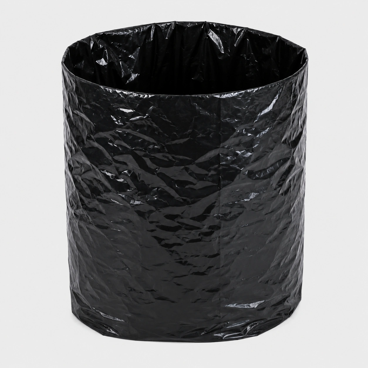 Glossy black crinkled plastic bag HM Liner - Image 1