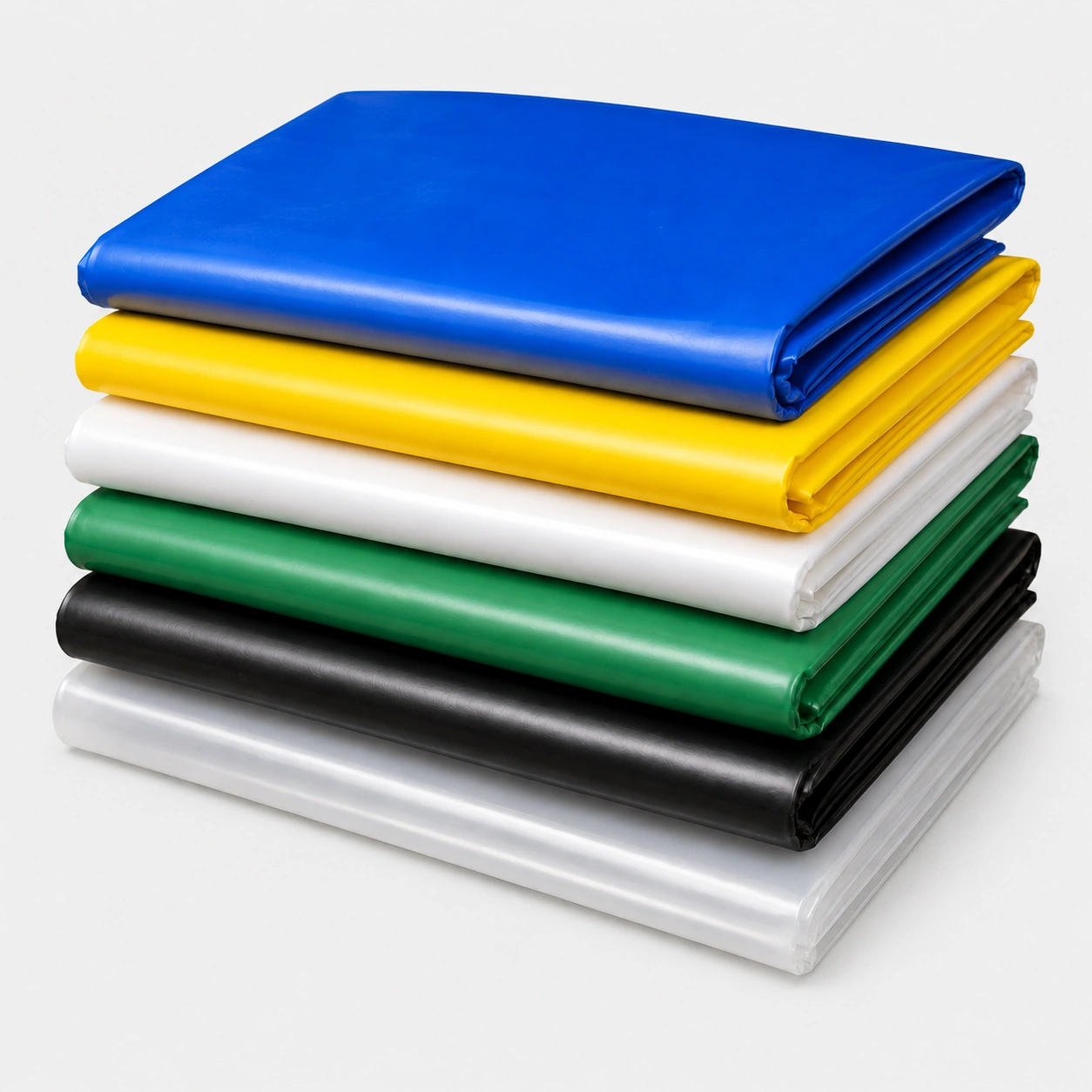 Stacked plastic sheets in vibrant colors LDPE Sheets - Image 1